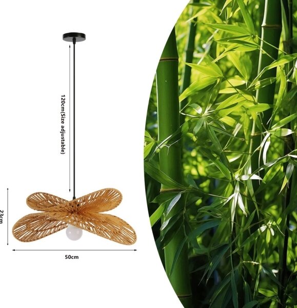 Lustră pe cablu Immax 08265L MARIPOSA 1xE27/40W/230V d. 50 cm iută