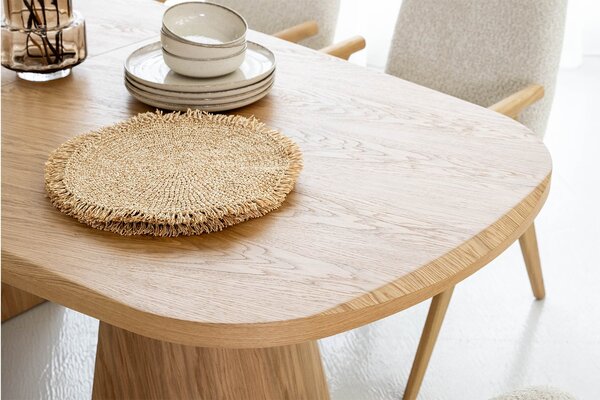 Masă lemn masiv Dining EGO Personalizabila - Natur, 2200 x 1000 x 775 mm