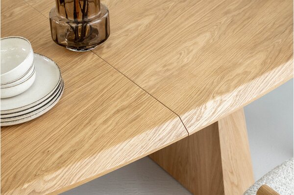 Masă lemn masiv Dining EGO Personalizabila - Natur, 2200 x 1000 x 775 mm