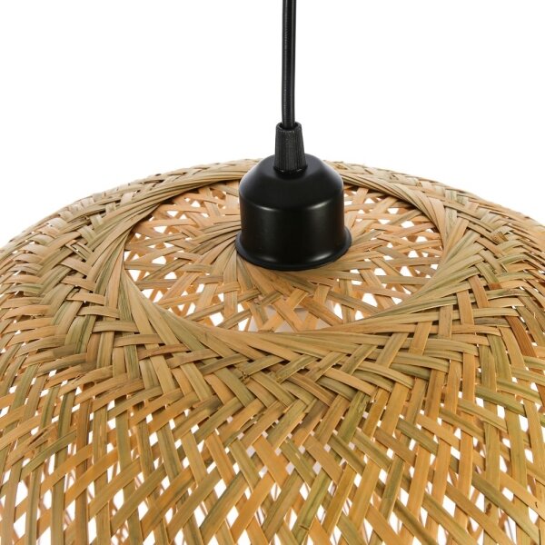 Lustră pe cablu Immax 08271L HILO 1xE27/40W/230V d. 45 cm bambus