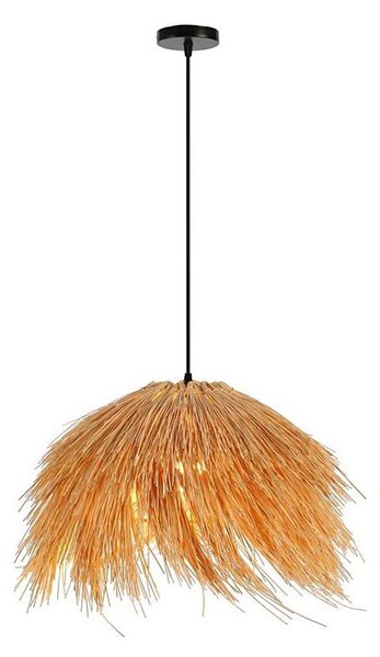 Lustră pe cablu Immax 08272L NATURALEZA 1xE27/40W/230V d. 55 cm ratan