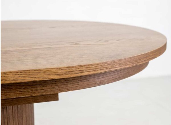 Masă lemn masiv nuc Ovala Milano 210 (+60) х 100 х 77 cm / Stejar - Natur