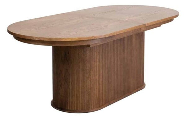 Masă lemn masiv nuc Ovala Milano 210 (+60) х 100 х 77 cm / Stejar - Natur