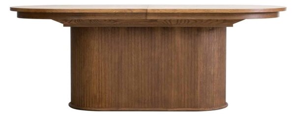 Masă lemn masiv nuc Ovala Milano 210 (+60) х 100 х 77 cm / Stejar - Natur