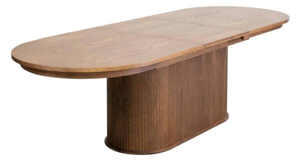 Masă lemn masiv nuc Ovala Milano 210 (+60) х 100 х 77 cm / Stejar - Natur