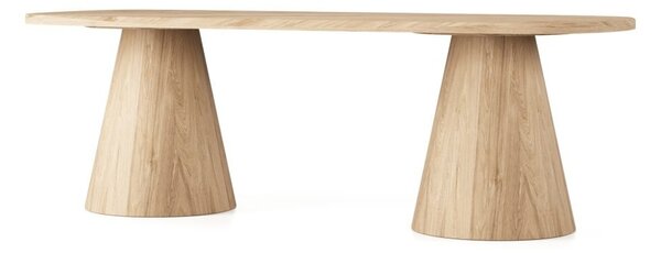 Masă lemn masiv Dining EGO Personalizabila - Natur, 2200 x 1200 x 775 mm