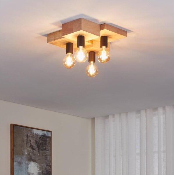 Plafonieră Eglo 43798 HALKIN 4xE27/40W/230V