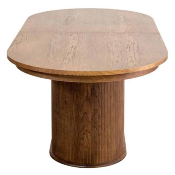 Masă lemn masiv nuc Ovala Milano 210 (+60) х 100 х 77 cm / Stejar - Natur