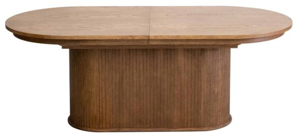 Masă lemn masiv nuc Ovala Milano 210 (+60) х 100 х 77 cm / Stejar - Natur