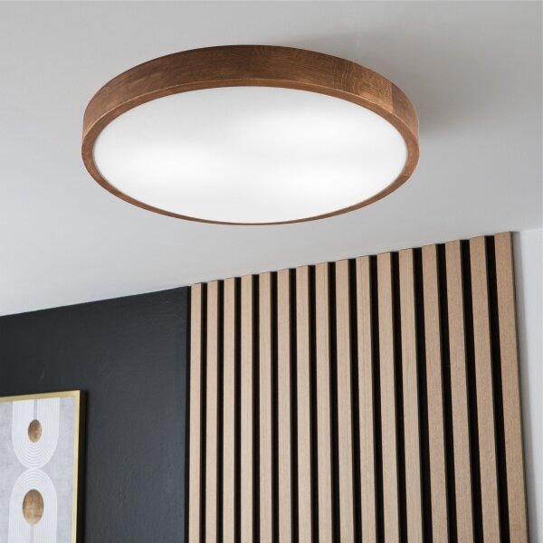 Plafonieră LED Brilagi CARVALHO SLIM 3xE27/60W/230V stejar cireș d. 47 cm