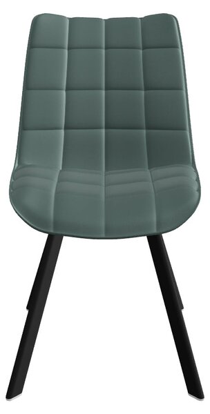 Scaun tapitat stofa K332, turcoaz/negru, 46x61x84 cm