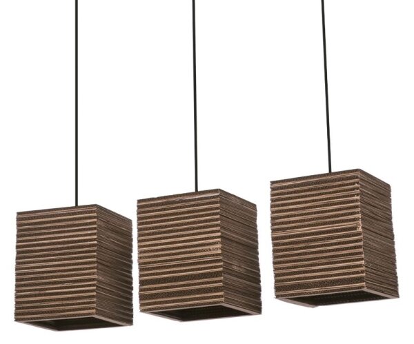 Lustră pe cablu Ledvance DECOR CARDBOARD 3xE27/15W/230V