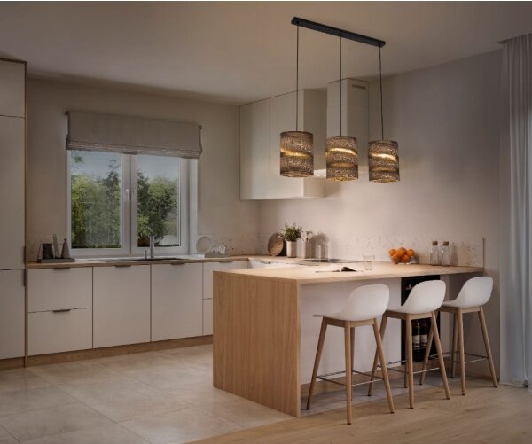 Lustră pe cablu Ledvance DECOR CARDBOARD 3xE27/15W/230V