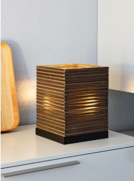 Lampă de masă Ledvance DECOR CARDBOARD 1xE27/15W/230V 20x20 cm
