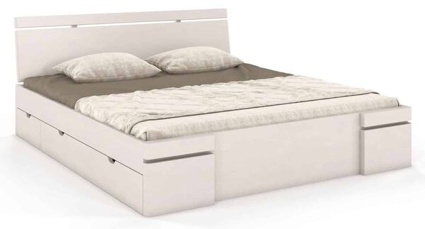 Pat lemn masiv TerraCraft Model 5 cu Sertar Fag Personalizabil