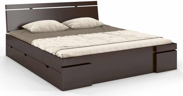 Pat lemn masiv TerraCraft Model 5 cu Sertar Fag Personalizabil