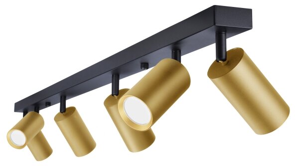 Brilagi - Spot LED dimabil SELE GOLDEN 6xGU10/6,5W/230V negru/auriu