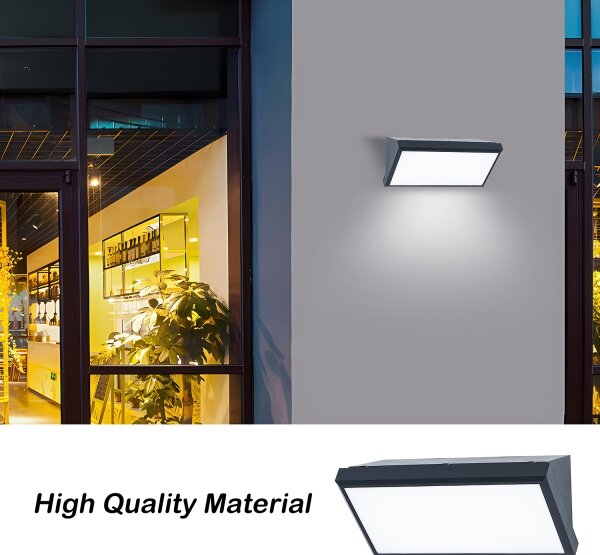 Aplică de exterior Brilagi TRIANGLE 1xE27/60W/230V antracit IP65