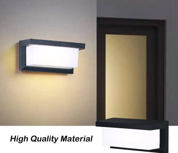 Aplică de exterior Brilagi BRICKY 12W/230V negru IP54