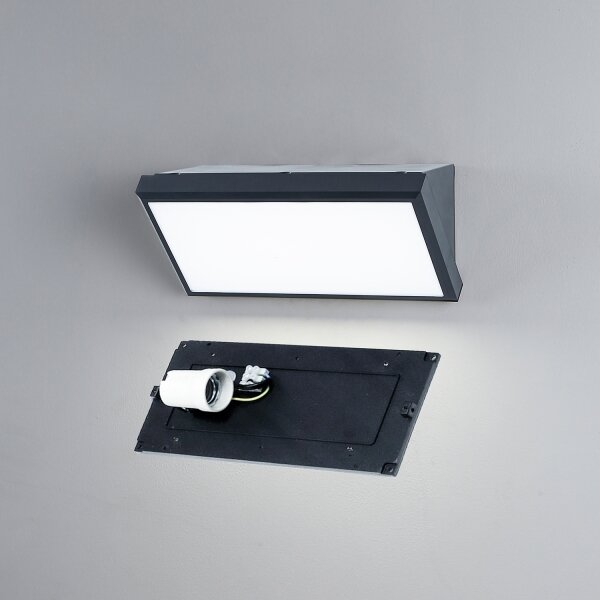 Aplică de exterior Brilagi TRIANGLE 1xE27/60W/230V antracit IP65