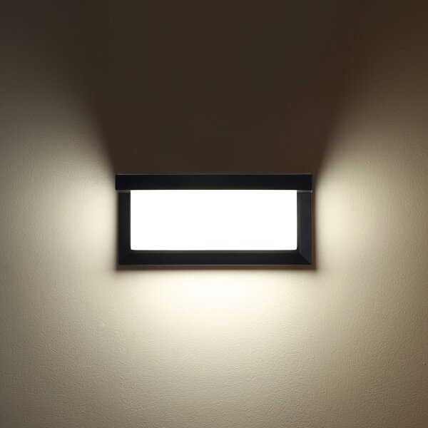 Aplică de exterior Brilagi BRICKY 12W/230V negru IP54