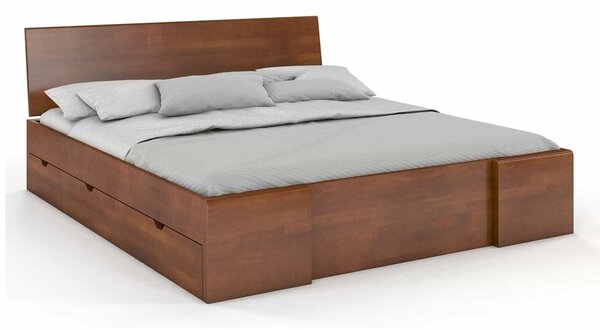 Pat lemn masiv TerraCraft Model 3 cu Sertar Fag Personalizabil