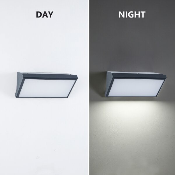 Aplică de exterior Brilagi TRIANGLE 1xE27/60W/230V antracit IP65