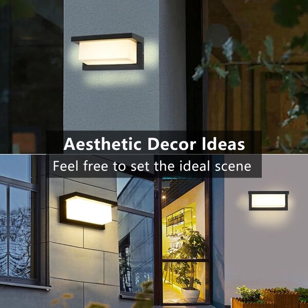 Aplică de exterior Brilagi BRICKY 12W/230V negru IP54