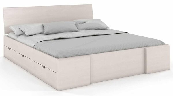 Pat lemn masiv TerraCraft Model 3 cu Sertar Pin Personalizabil - 120x200, Nuc