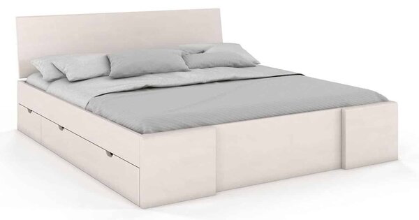 Pat lemn masiv TerraCraft Model 3 cu Sertar Fag Personalizabil