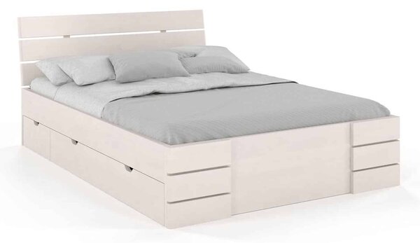 Pat lemn masiv TerraCraft cu sertar Model 1 Fag Personalizabil