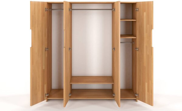 Dulap lemn masiv TerraCraft Fag, 170 × 60 × 180 cm