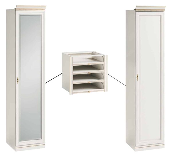 Dulap lemn masiv Vanna I, 50,4 × 62,5 × 245,8 cm