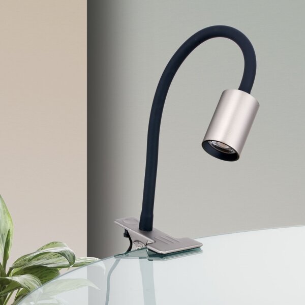Lampă LED flexibilă de masă cu clemă Orion Str 10-489 KURT LED/5W/230V argintiu