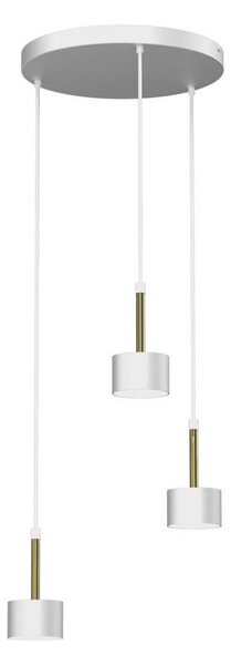 Lustră pe cablu ARENA 3xGX53/11W/230V albă/aurie