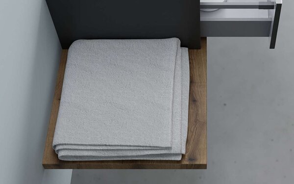 Blat lemn masiv pentru Baie 60-120cm Beton - 30 cm (blat vertical)