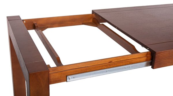 Masă lemn masiv Dining Mariam Extensibilă 140/, 200 × 90 × 78 cm - Wenge Maro
