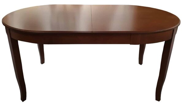 Masă lemn masiv Dining Ella Extensibilă 165/, 220 × 100 × 78 cm - Negru