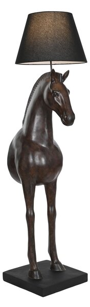 Lampa Horse, polirasina, maro, 47x40x153 cm