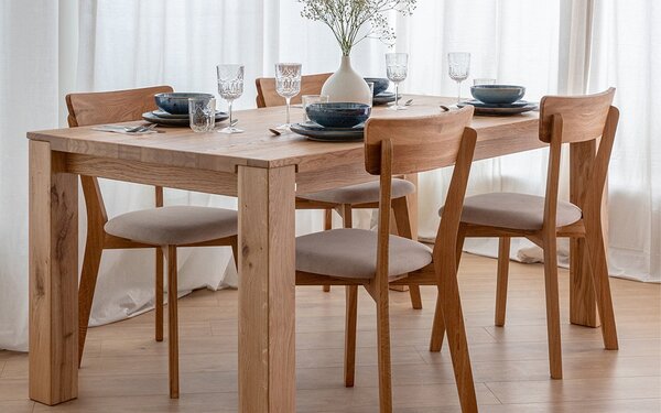 Masă stejar masiv Dining Gael 180x90 cm sau 200x100 cm - 180 x 90 cm
