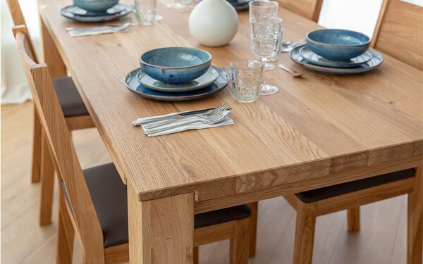 Masă stejar masiv Dining Gael 180x90 cm sau 200x100 cm - 180 x 90 cm