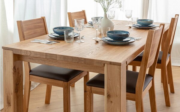 Masă stejar masiv Dining Gael 180x90 cm sau 200x100 cm - 180 x 90 cm