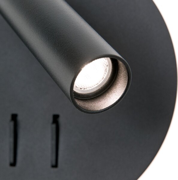 Spot LED de perete Orion WA 2-1467 LENNY LED/6W/230V + LED/3W negru