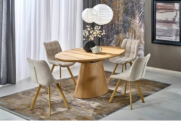 Masa extensibila CALYPSO, stejar natural, 160/200x100x77 cm
