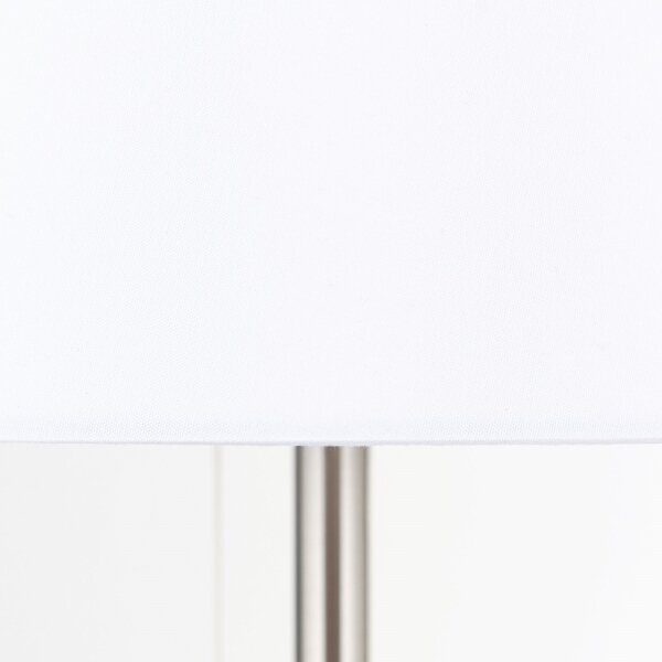 Lampă de masă cu port USB Orion LA 4-1205/1 LUDWIG 1xE27/40W/230V alb/crom