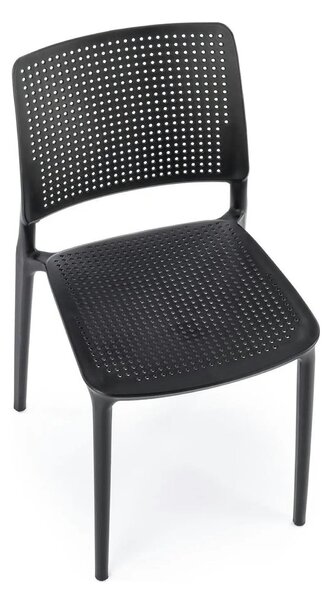 Scaun K514, negru, polipropilena, 42x55x79 cm