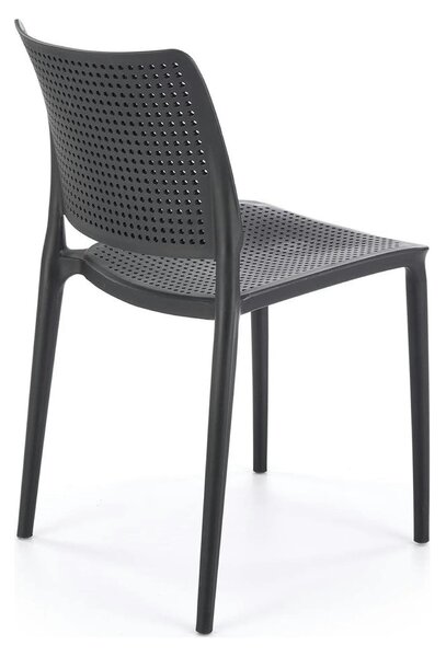 Scaun K514, negru, polipropilena, 42x55x79 cm
