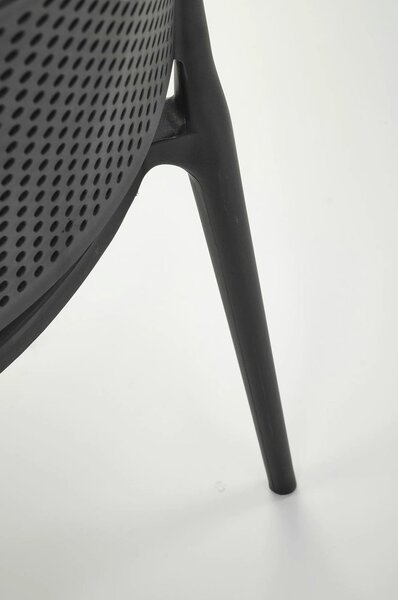 Scaun K514, negru, polipropilena, 42x55x79 cm