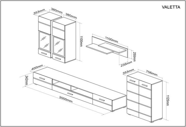 Mobilier living Voltaz (cașmir). 1156259