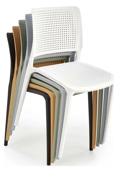 Scaun K514, negru, polipropilena, 42x55x79 cm